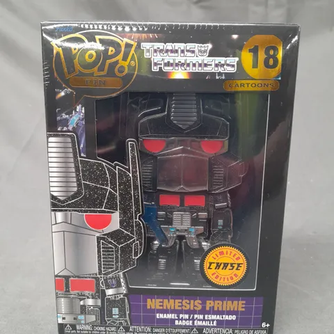 FUNKO POP PIN TRANSFORMERS 18 NEMESIS PRIME COLLECTIBLE ENAMEL PIN