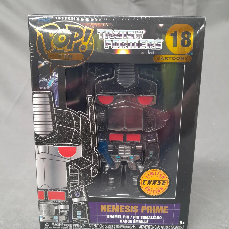 FUNKO POP PIN TRANSFORMERS 18 NEMESIS PRIME COLLECTIBLE ENAMEL PIN
