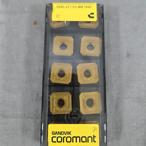 SANDVIK COROMANT COROMILL 245 CARBIDE MILLING INSERTS – 10 PCS IN CASE