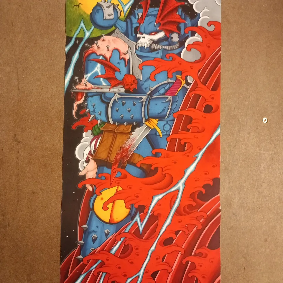 LIMITED EDITION (9/10) WARHAMMER SPACE MARINE ART PRINT - ARTIST UNVERIFIED