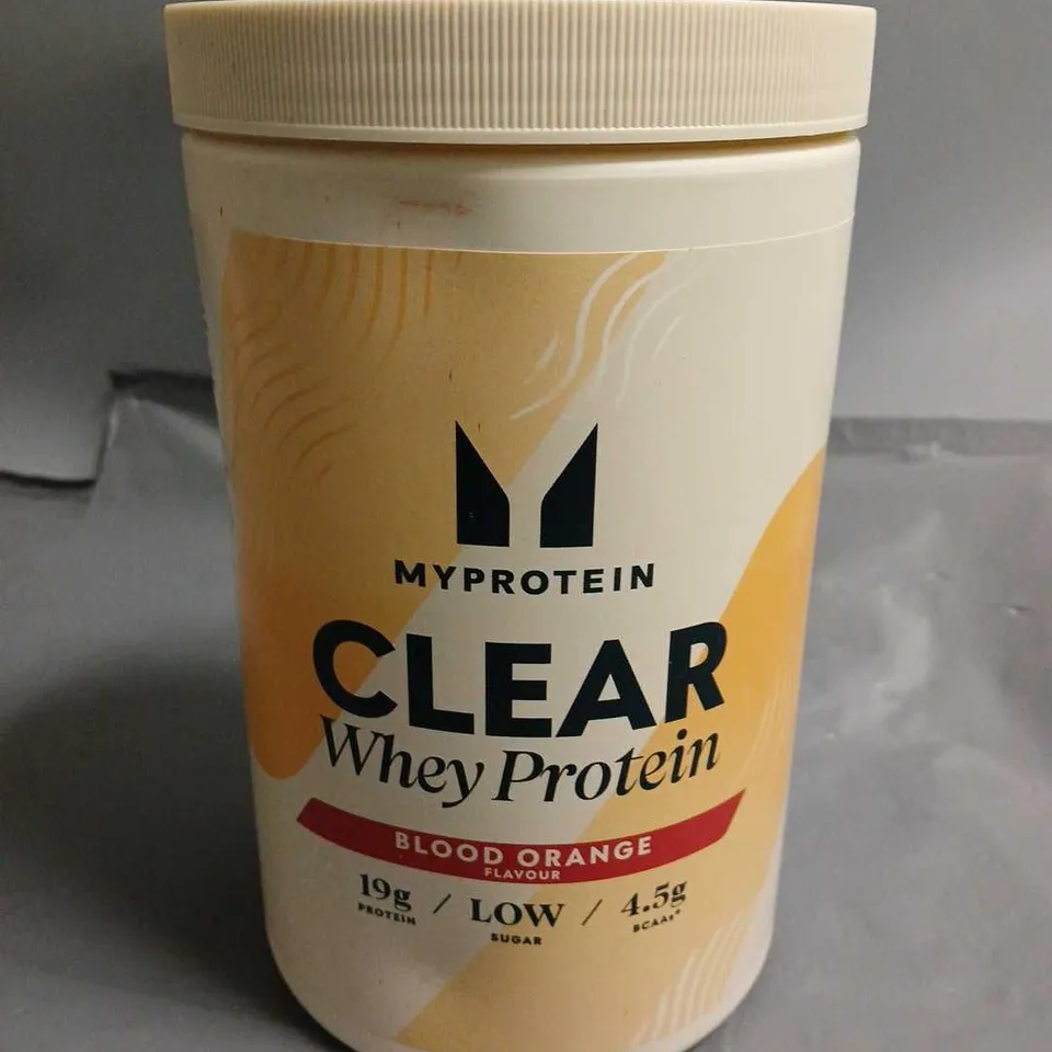 MYPROTEIN 500G TUB OF CLEAR WHEY PROTEIN - BLOOD ORANGE