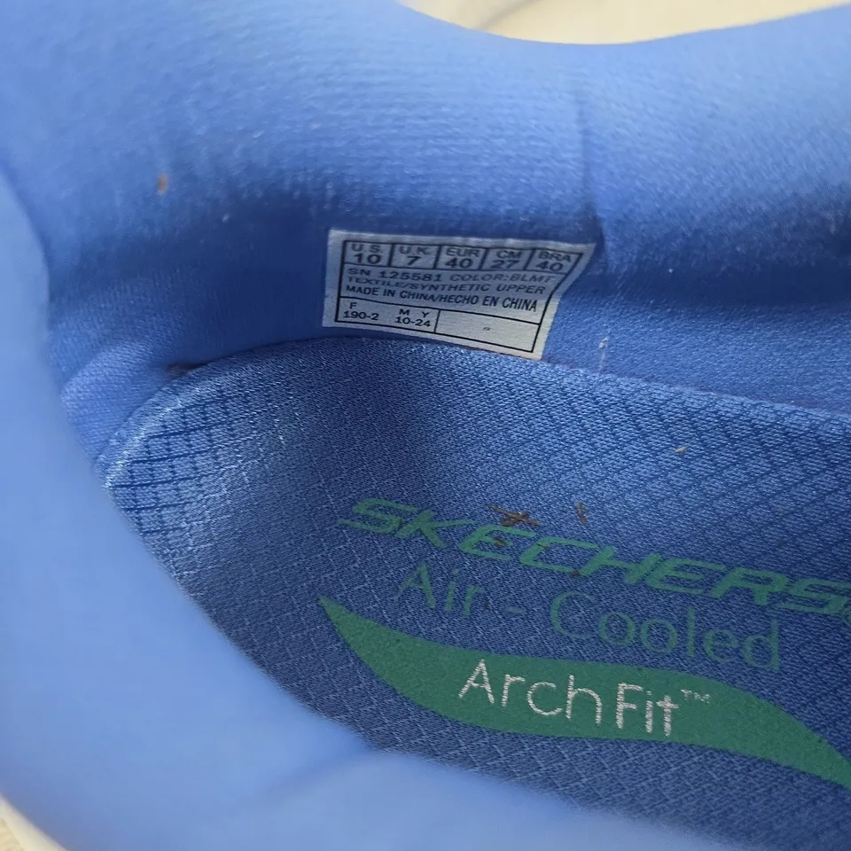 SKECHERS ARCH FIT GOWALK MAX CUSHIONED SNEAKERS – BLUE, UK9 (US10 / EU40)