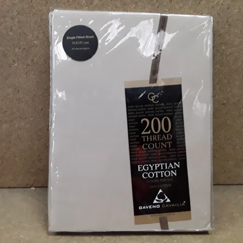 BRAND NEW GAVENO CAVALIA SINGLE FITTED SHEET - MOCHA