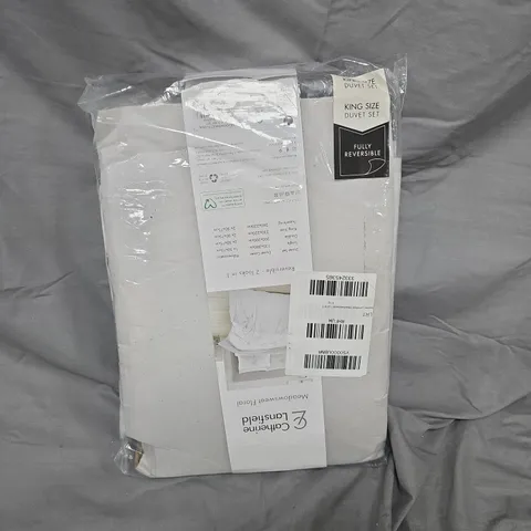 CATHERINE LANSFIELD KING SIZE DUVET SET – REVERSIBLE