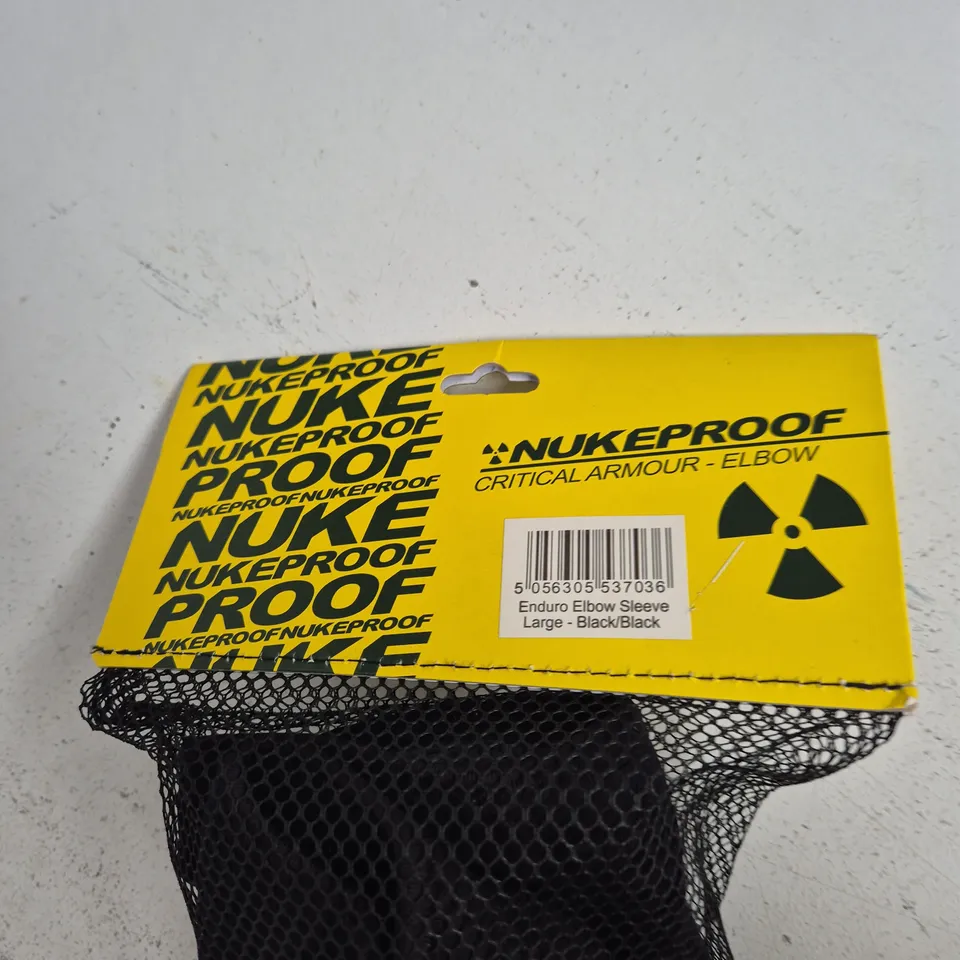 NUKEPROOF ENDURO ELBOW SLEEVE – LARGE – BLACK/BLACK