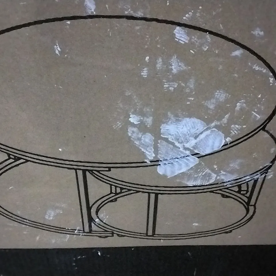 BOXED CAVERO FRAME COFFEE TABLE WHITE