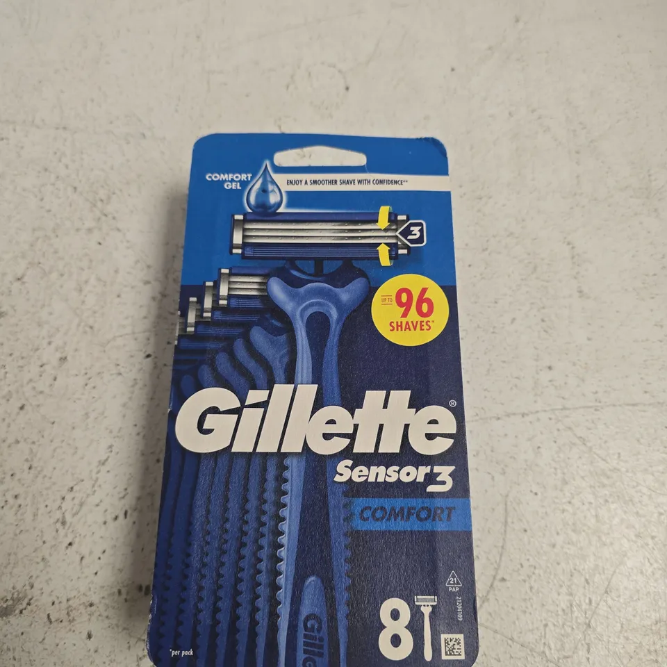 GILLETTE SENSOR3 RAZOR BLADES – 8 BLADES PER PACK 