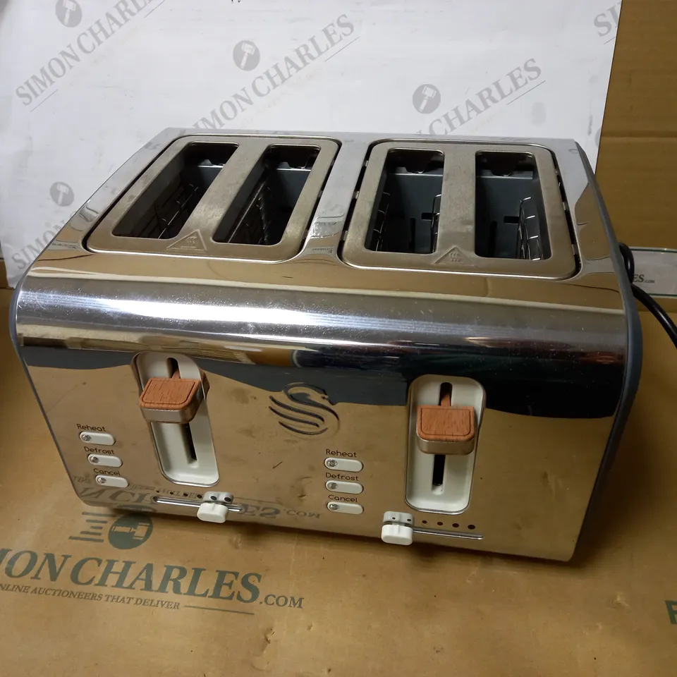SWAN NORDIC 4 SLICE TOASTER - GREY