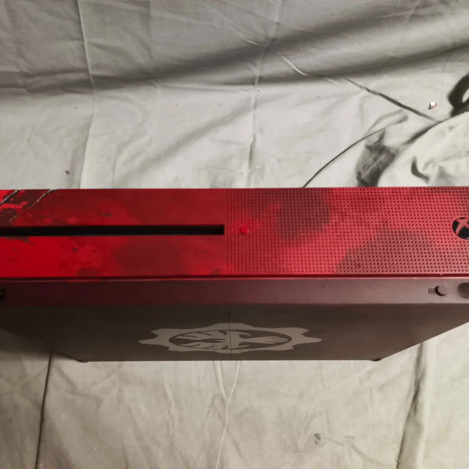 XBOX ONE S SPECIAL EDITION CONSOLE - RED (GEARS OF WAR INSIGNIA)