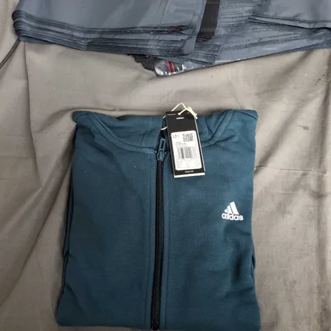 ADIDAS ZIP HOODIE JACKET – TEAL, KIDS' UK 13-14 (EU 164)