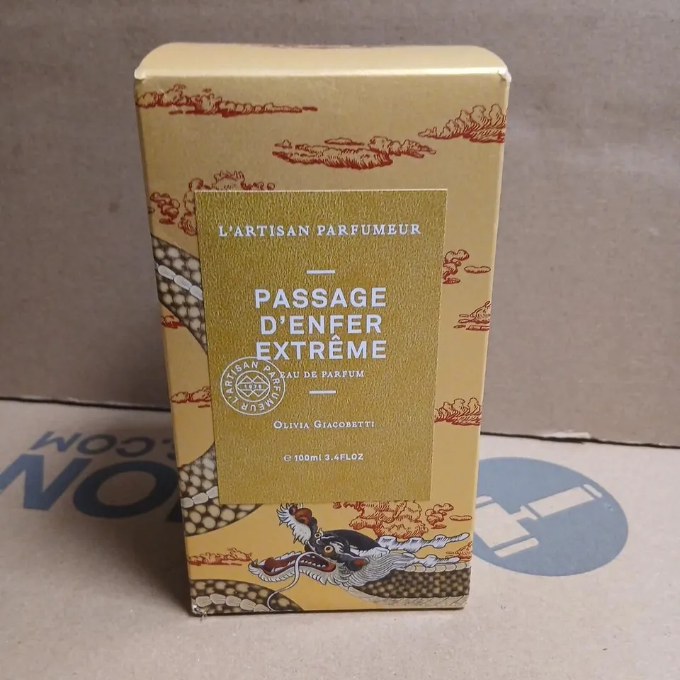 BOXED AND SEALED L'ARTISAN PARFUMEUR PASSAGE D'ENFER EXTREME OLIVIA GIACOBETTI EAU DE PARFUM 100ML