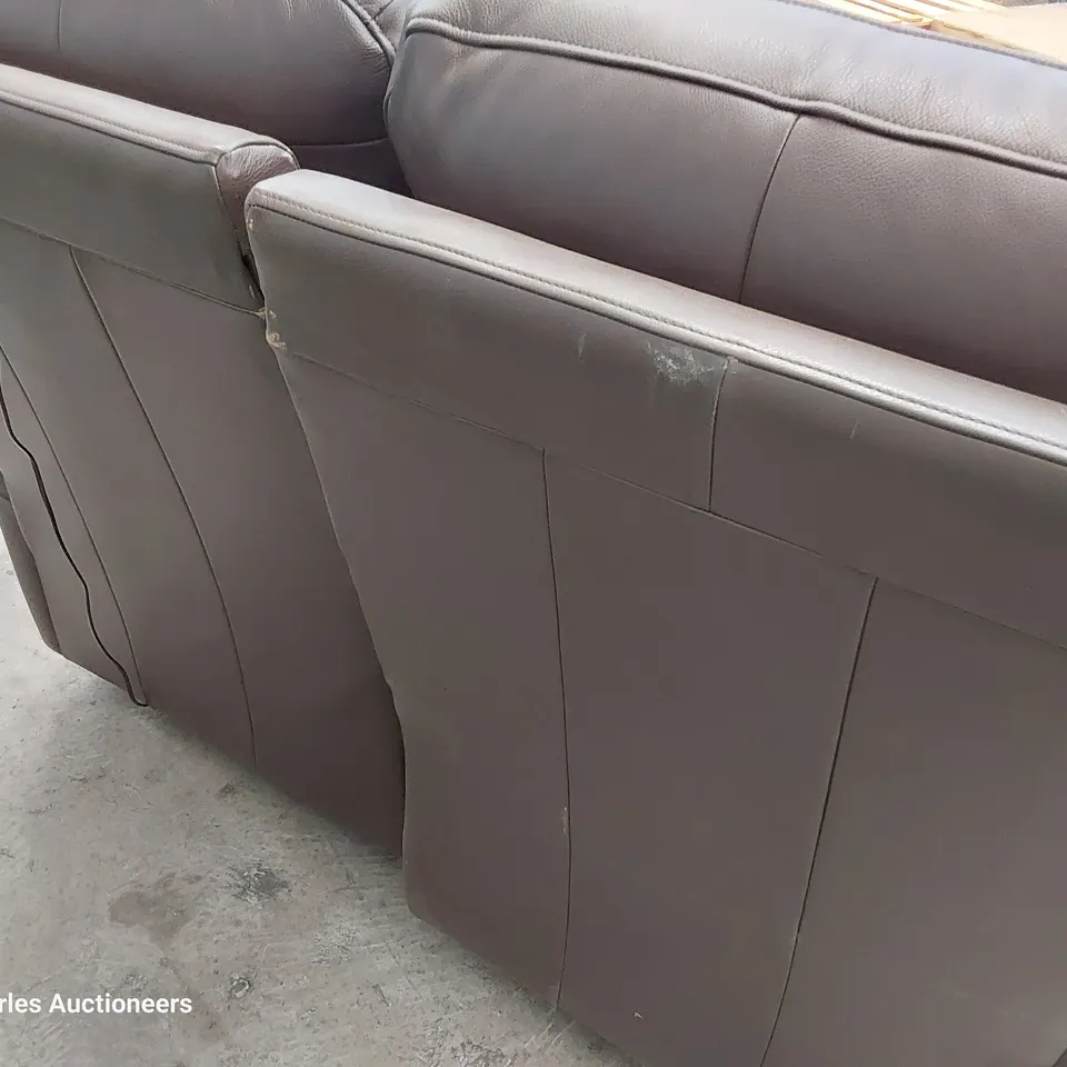QUALITY BRITISH DESIGNER G PLAN KINGSBURY POWER RECLINING TWO SEATER SOFA CAPRI CHOCOLATE LEATHER 