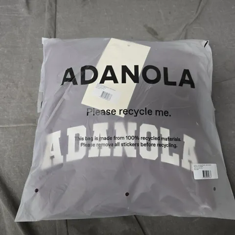 BAGGED ADANOLA VARSITY OVERSIZED HOODIE IN DARK CHERRY - LARGE