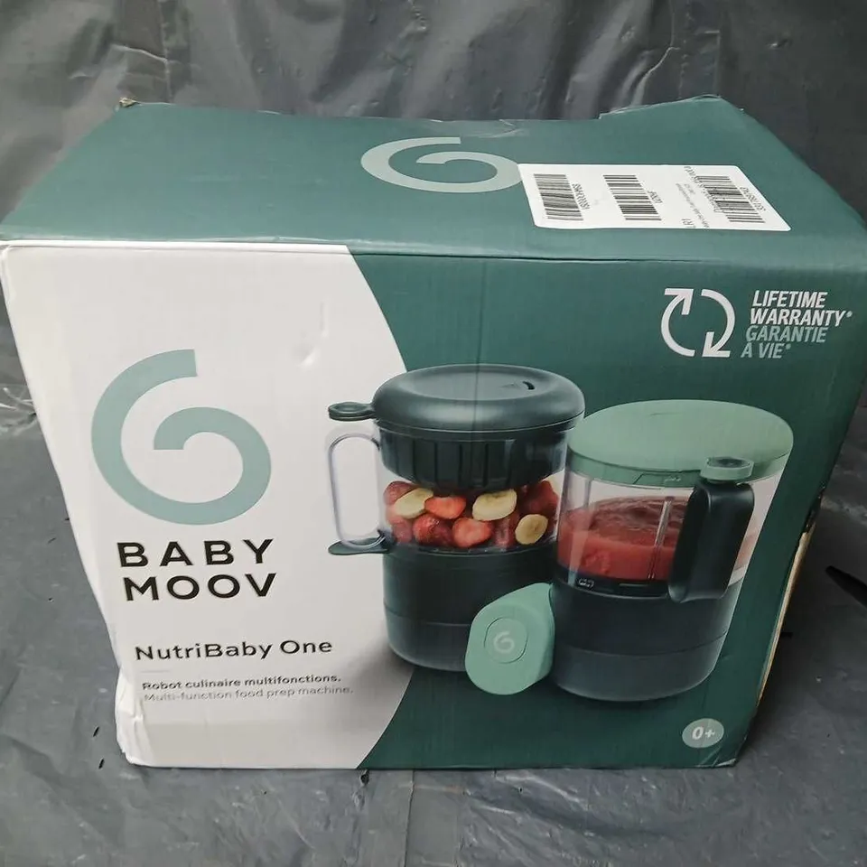 BOXED BABYMOOV NURTIBABY ONE MULTIFUNCTION FOOD PREP MACHINE BLACK