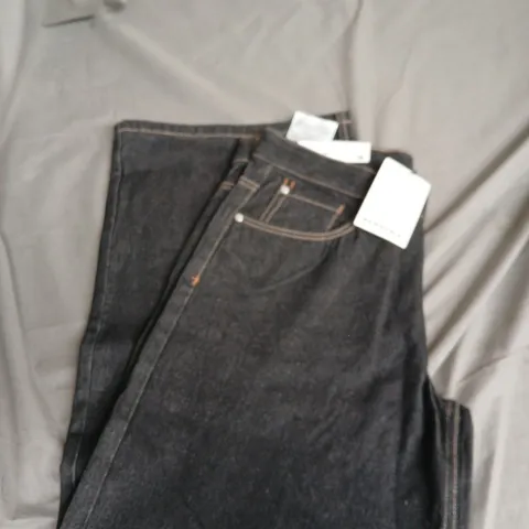 BERSHKA WOMEN'S DARK DENIM JEANS – UK 12 (EU 40)