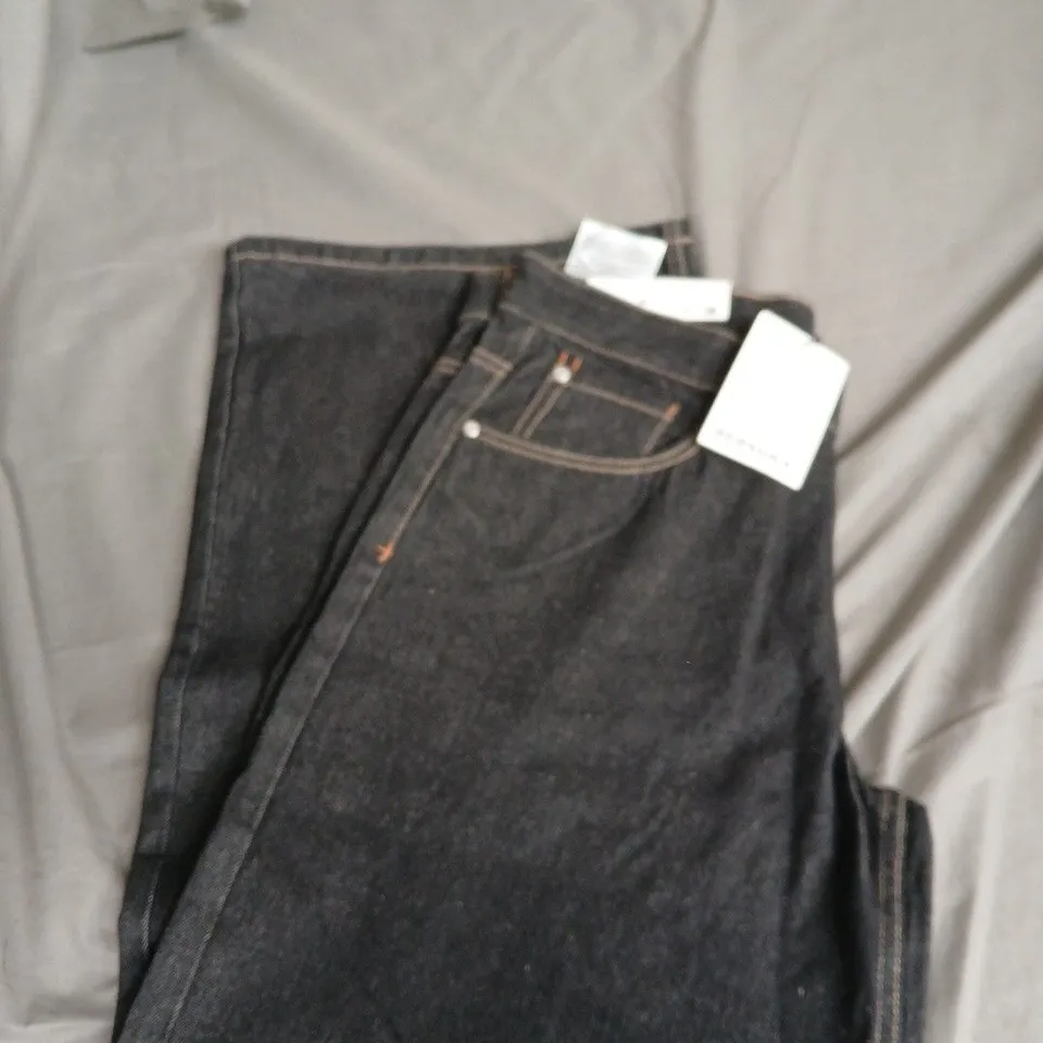 BERSHKA WOMEN'S DARK DENIM JEANS – UK 12 (EU 40)