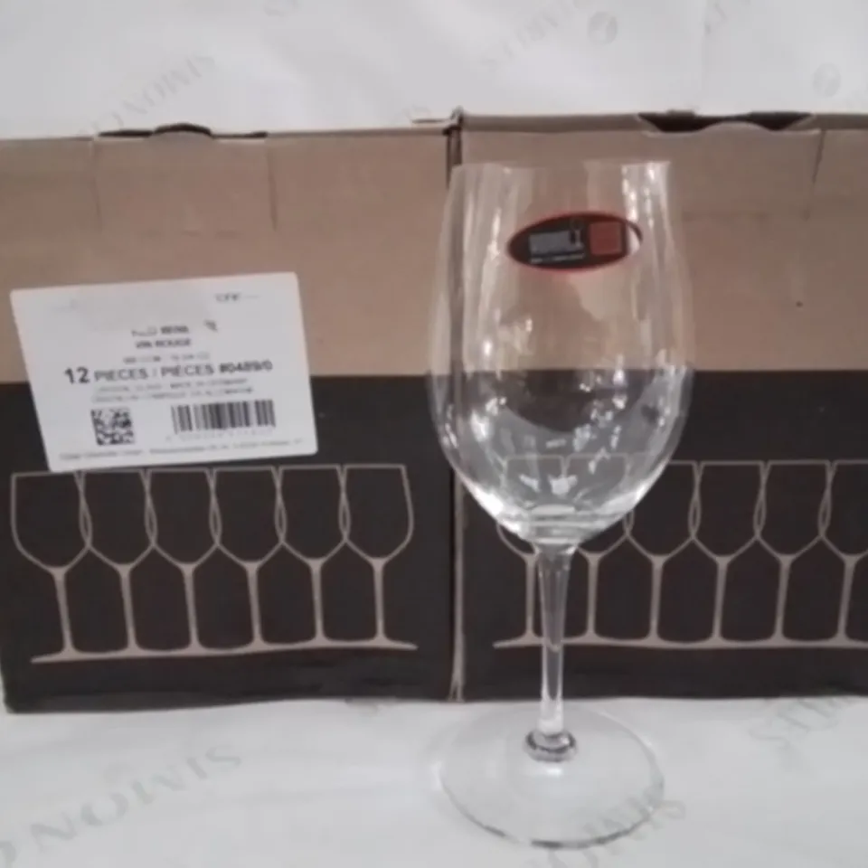 BOXED RIEDEL APPROXIMATELY 11 WINE GLASSES 