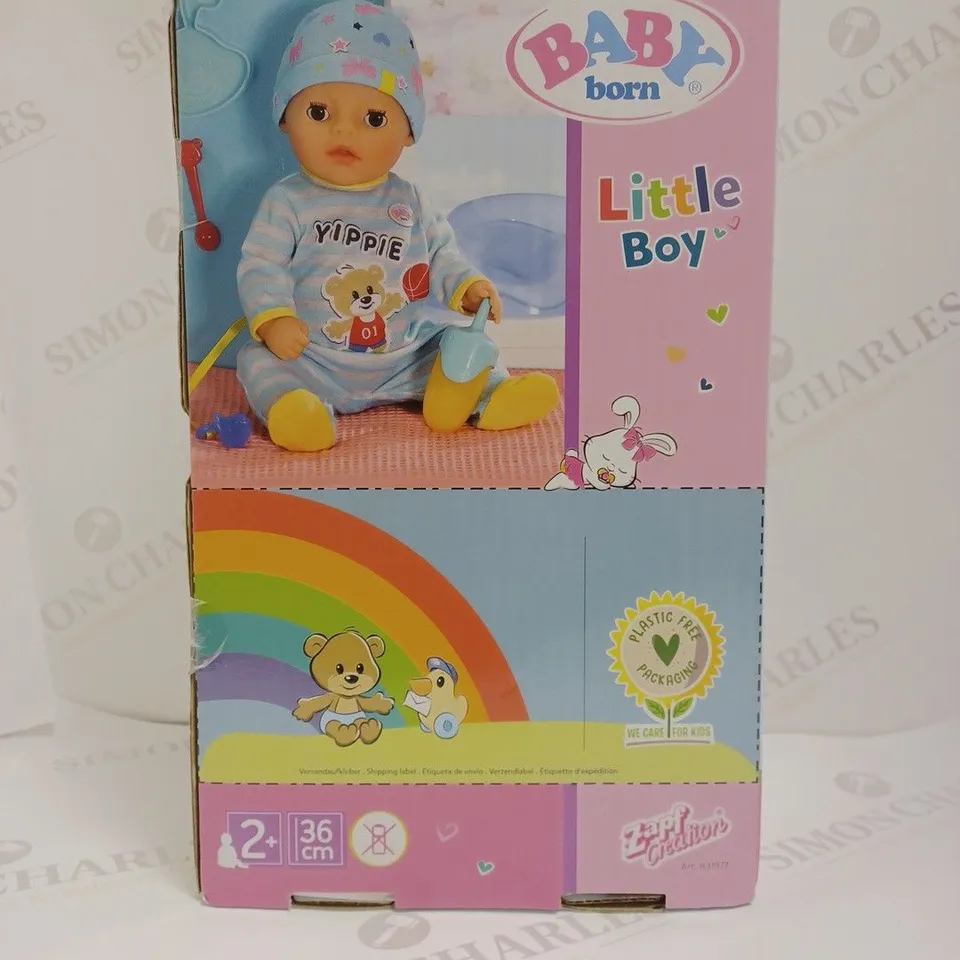 BOXED BABY BORN LITTLE BOY 36CM  RRP £44