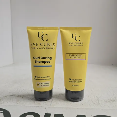 EVE CURLS CURL CARING SHAMPOO & ENHANCING CURL GEL DUO SET (200ML EACH)