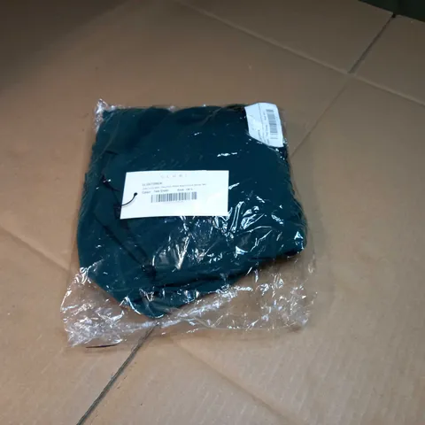 PACKAGED CLUB L TEAL GREEN RUCHED WRAP FRONT ONE SHOULDER MAXI DRESS - SIZE 6