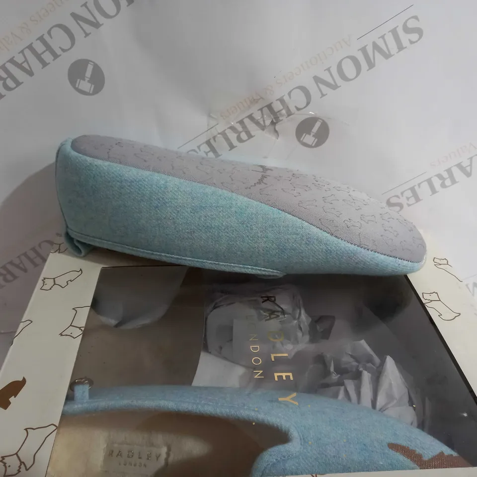 RADLEY PALE BLUE HOUSE SHOE/SLIPPERS - SIZE 6