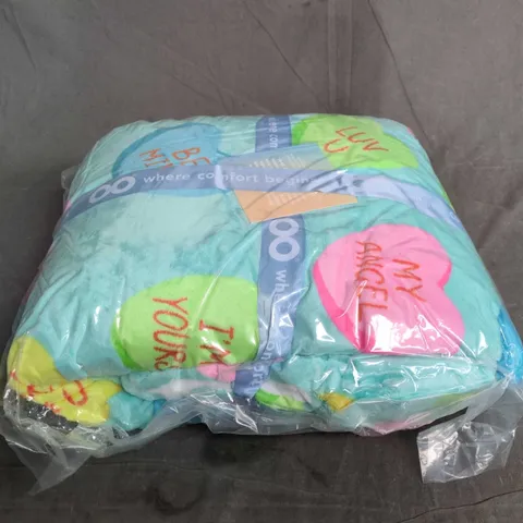 SEALED OODIE OVERSIZED HOODED BLANKET - LOVE HEART