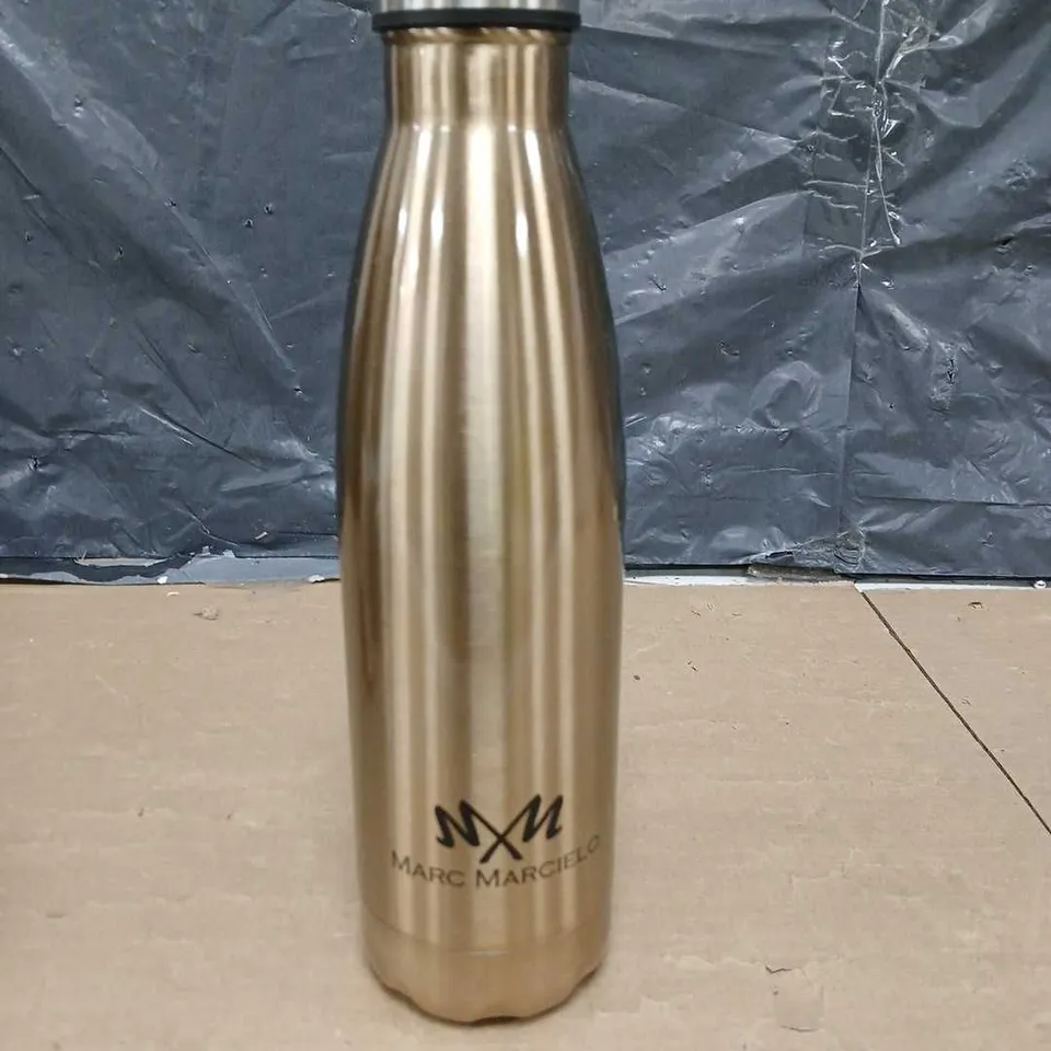MARC MARCIELO STAINLESS STEEL WATER BOTTLE - HOT AND COLD - GOLD - 500ML