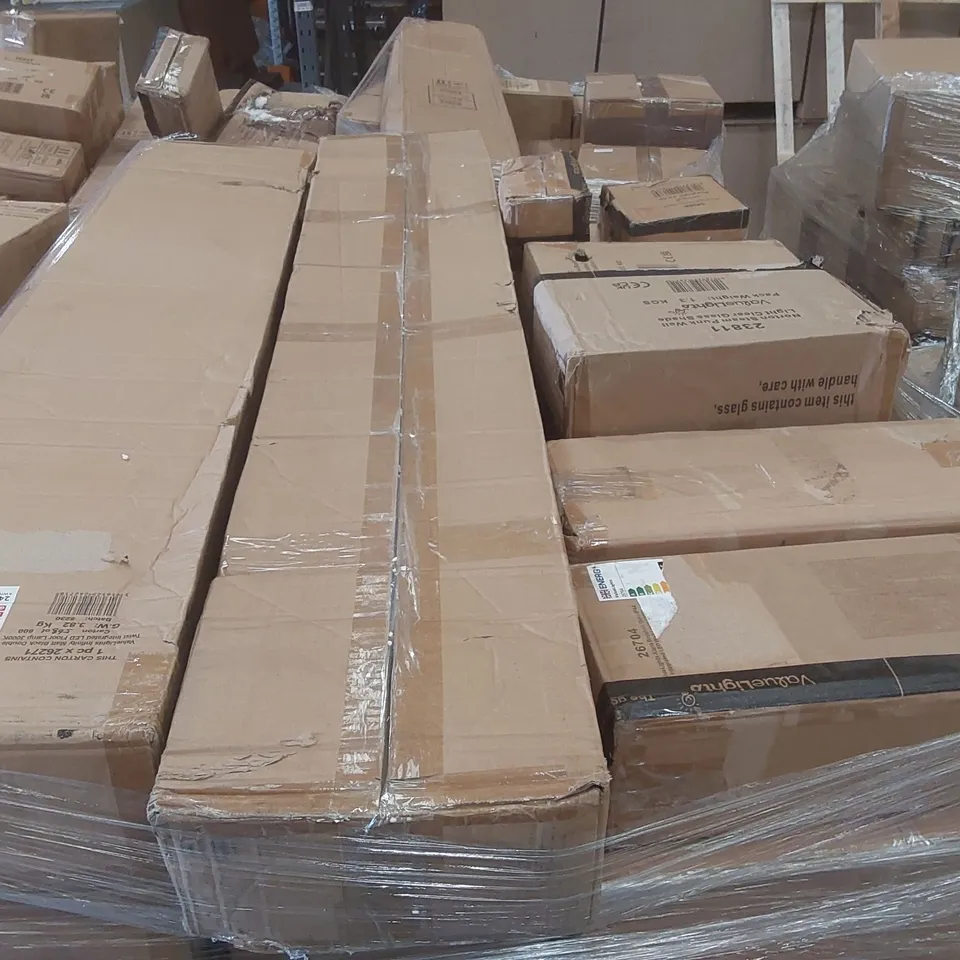 PALLET CONTAINING A VERY LARGE QUANTITY OF ASSORTED LIGHTING PRODUCTS