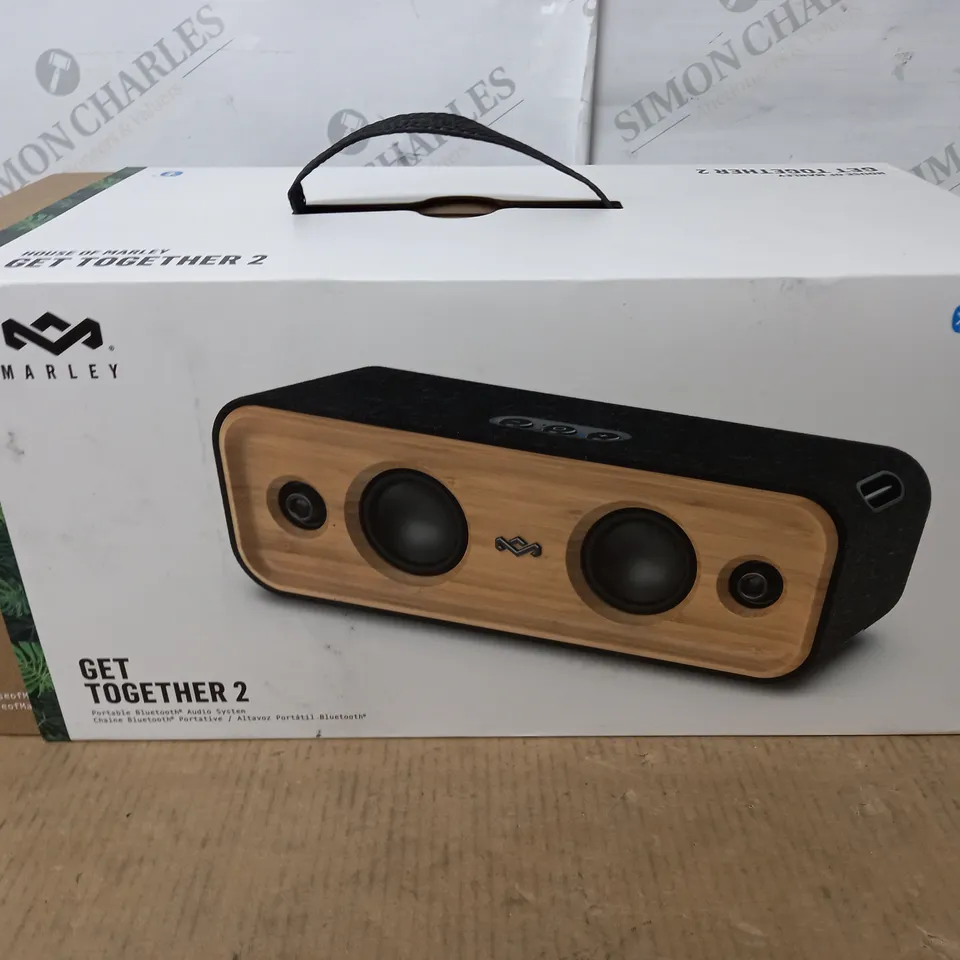 BOXED MARLEY GET TOGETHER 2 PORTABLE BLUETOOTH SPEAKER