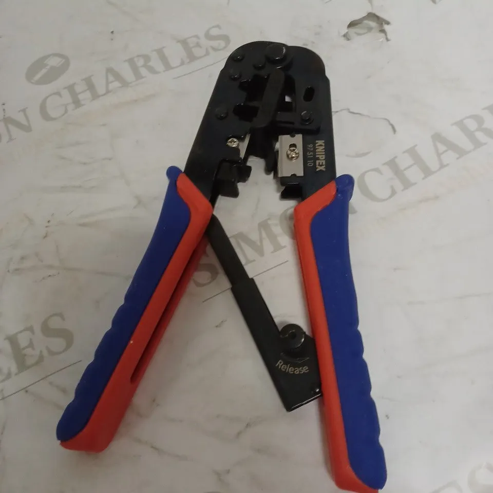 KNIPEX CRIMPING PLIERS FOR WESTERN PLUGS BURNISHED