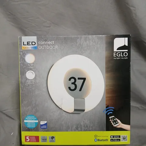 EGLO LED CONNECT OUTDOOR ROUND DISC WALL LIGHT