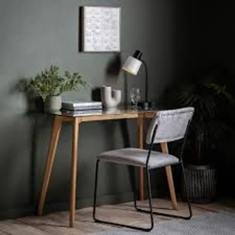 BOXED GALLERY DIRECT BLAIR DESK OAK (1 BOX)