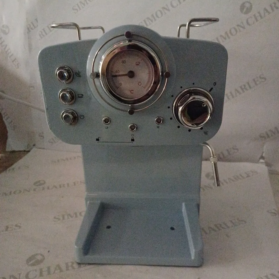 SWAN RETRO ESPRESSO COFFEE MACHINE - BLUE