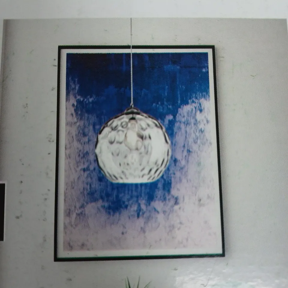 BOXED NOVA LUCE JERARDO 1-LIGHT GLOBE PENDANT CLEAR GLASS