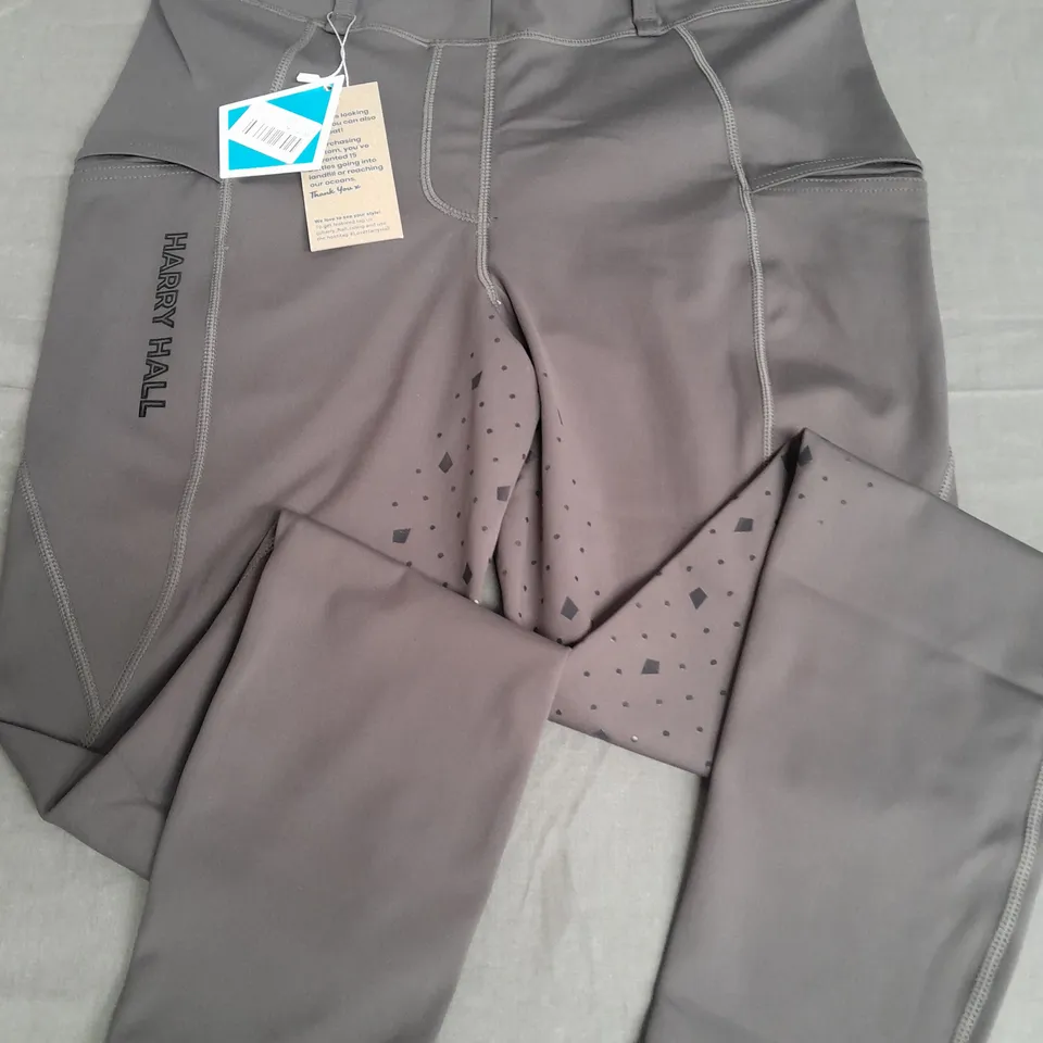 HARRY HALL RECYCLED RIDING TIGHTS IN CHARCOAL - 30