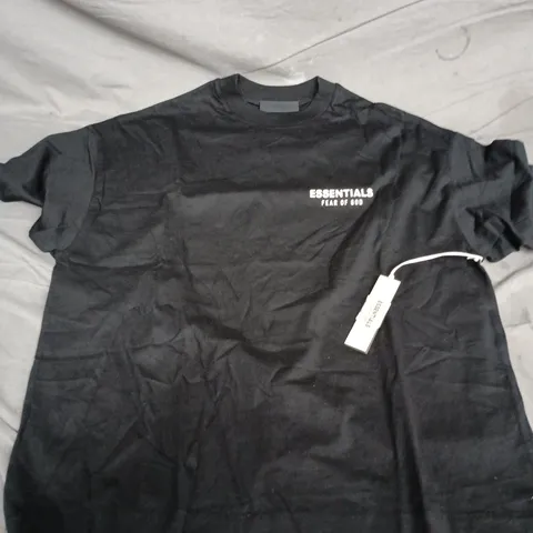 FEAR OF GOD ESSENTIALS T-SHIRT – BLACK – UK SIZE S