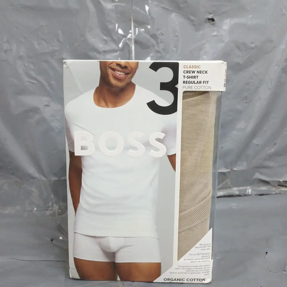 BOXED HUGO BOSSCLASSIC CREW NECK T-SHIRT - SIZE XL - X3