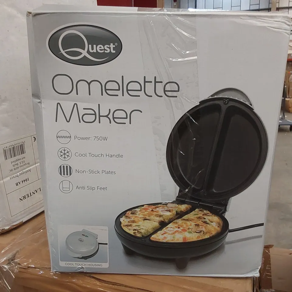 BOXED QUEST CERAMIC NON STICK OMELETTE MAKER (1 BOX)