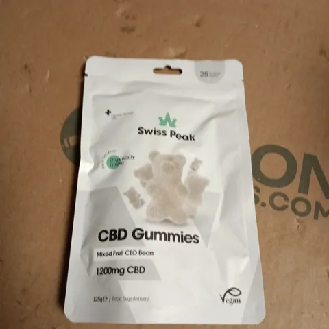 SWISS PEAK CBD GUMMIES – MIXED FRUIT CBD BEARS, 1200MG CBD (THC FREE)