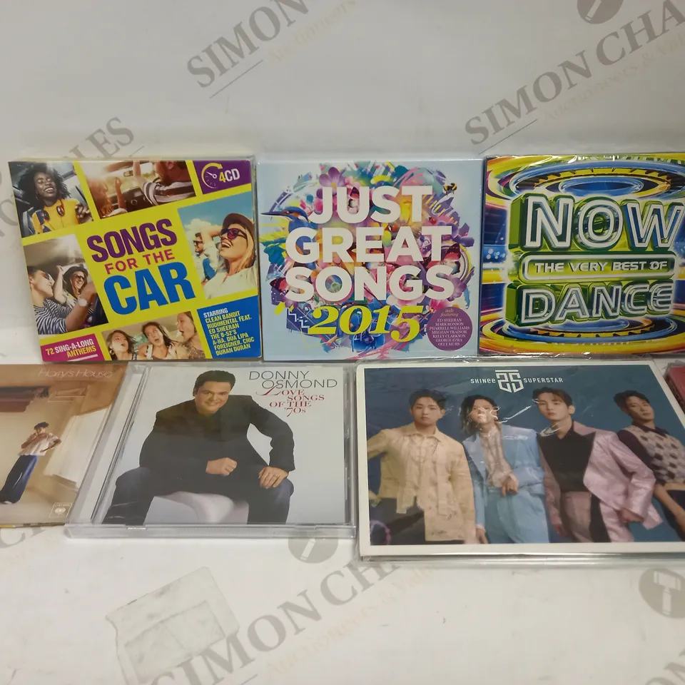 LOT OF APPROXIMATELY 64 CDS, TO INCLUDE SHINEE, HARRY STYLES, DONNY OSMOND, ETC