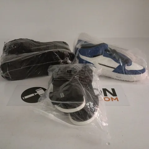 BOX OF APPROXIMATELY 20 ASSORTED FOOTWEAR ITEMS TO INCLUDE TRAINERS, SANDALS ETC