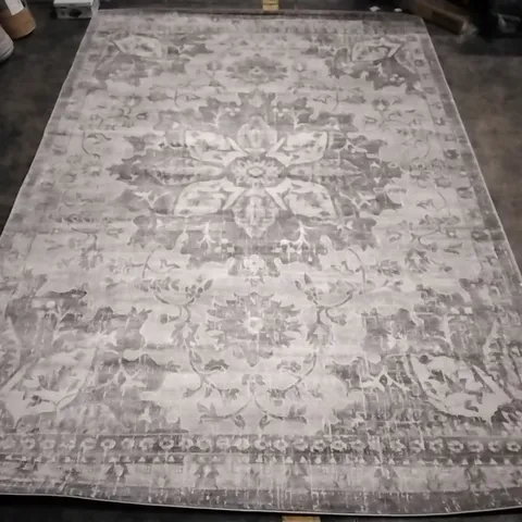 Caelan grey/ivory area rug approximately 200x290cm  