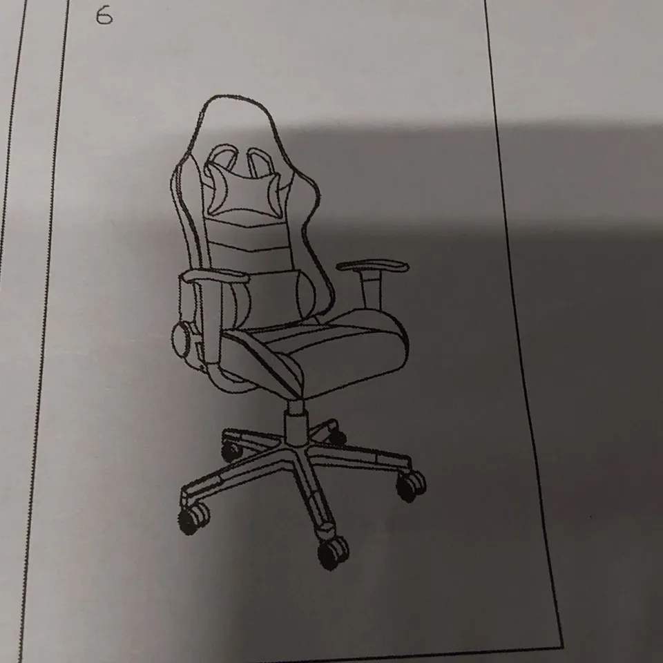 BOXED BLACK/GREEN GAMING CHAIR 