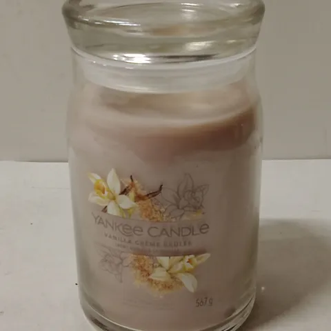 YANKEE CANDLE VANILLA CRÈME BRULÉE – 567 G JAR CANDLE