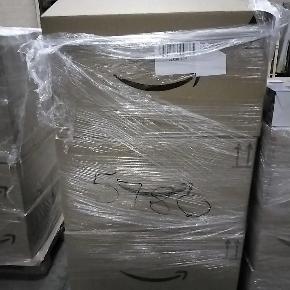 PALLET OF ASSORTED ITEMS INCLUDING SHOT GLASS DISPENSER, CONNECT 4 SHOTS GAME, BALLOON ARCH, MACBOOK CASE, HALLOWEEN BALLOON DECORATIONS, LINT REMOVER