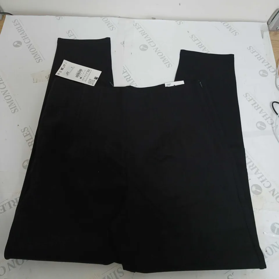 ZARA LEGGINGS HI-RISE BLACK TROUSERS - XXL