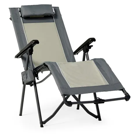 INNOVATORS FOLDING ZERO GRAVITY RECLINING CHAIR IN GREY