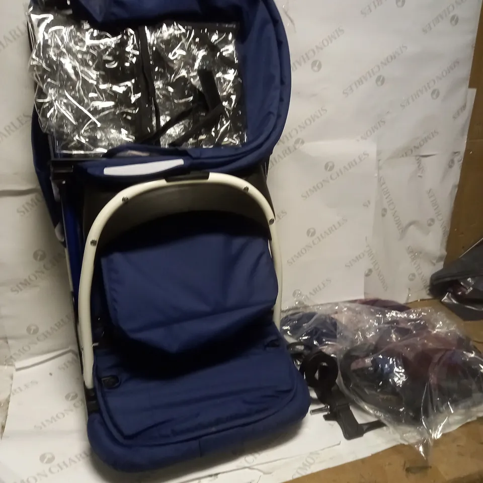 MY BABIIE BILLIE FAIERS MB30 PUSHCHAIR, BLUE STRIPES RRP £129.99