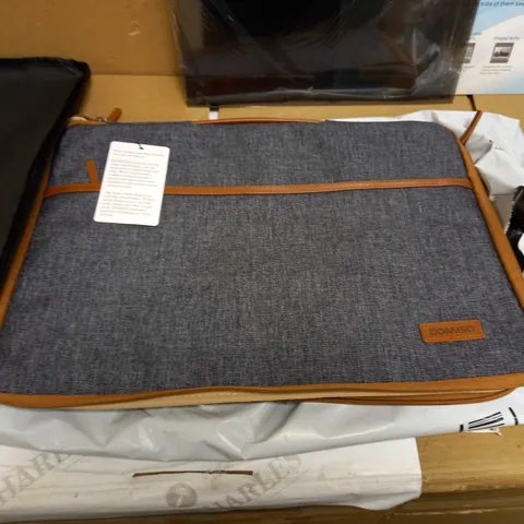 LOT OF APPROX 3 ASSORTED ITEMS TO INCLUDE: PRIVACY SCREEN, LAPTOP CASE, LIGHT BOX