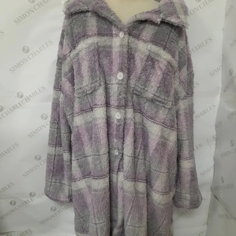COZEE HOME PLUSHSOFT JACKHET IN LILAC SIZE XL